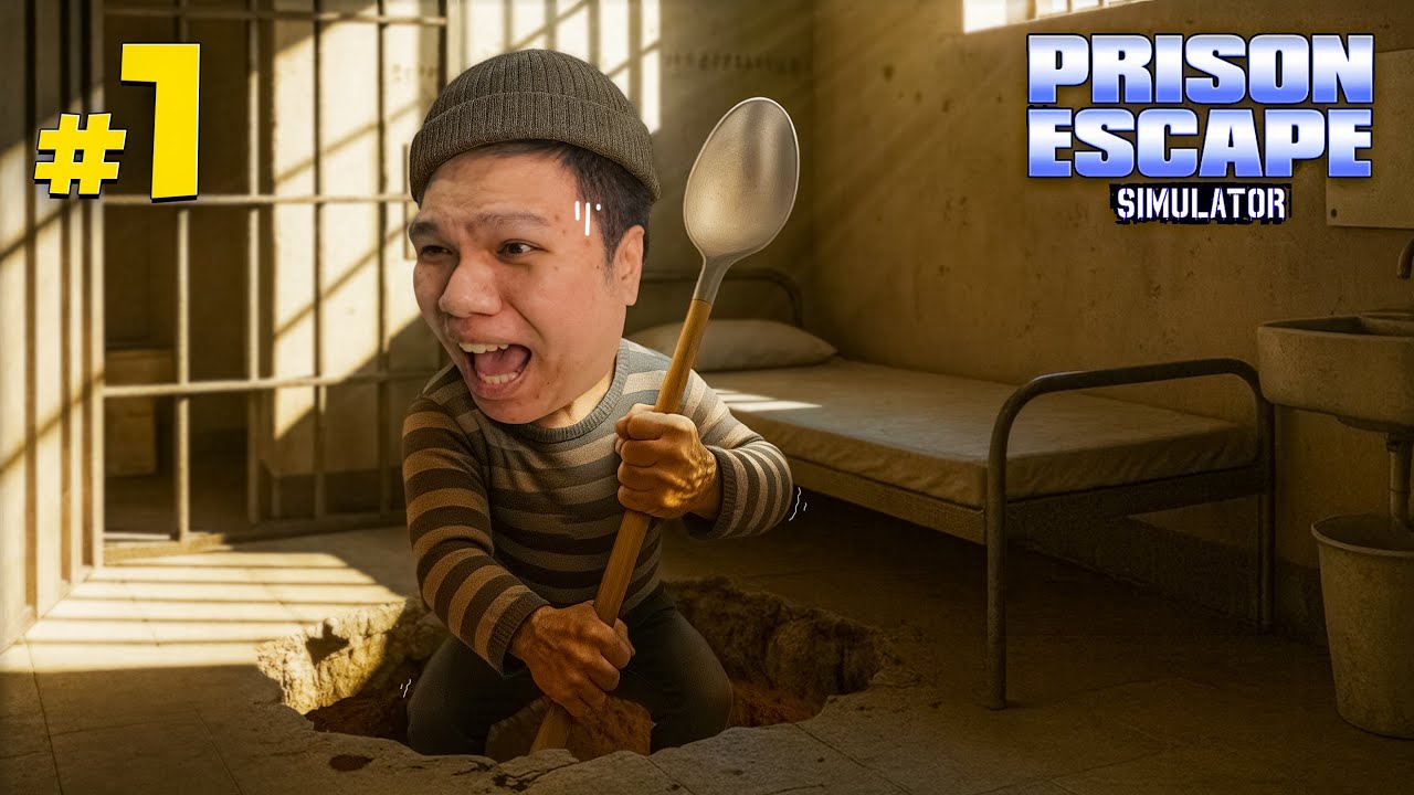แหกคุกด้วยช้อนอันเดียว ? #1 | Prison Escape Simulator