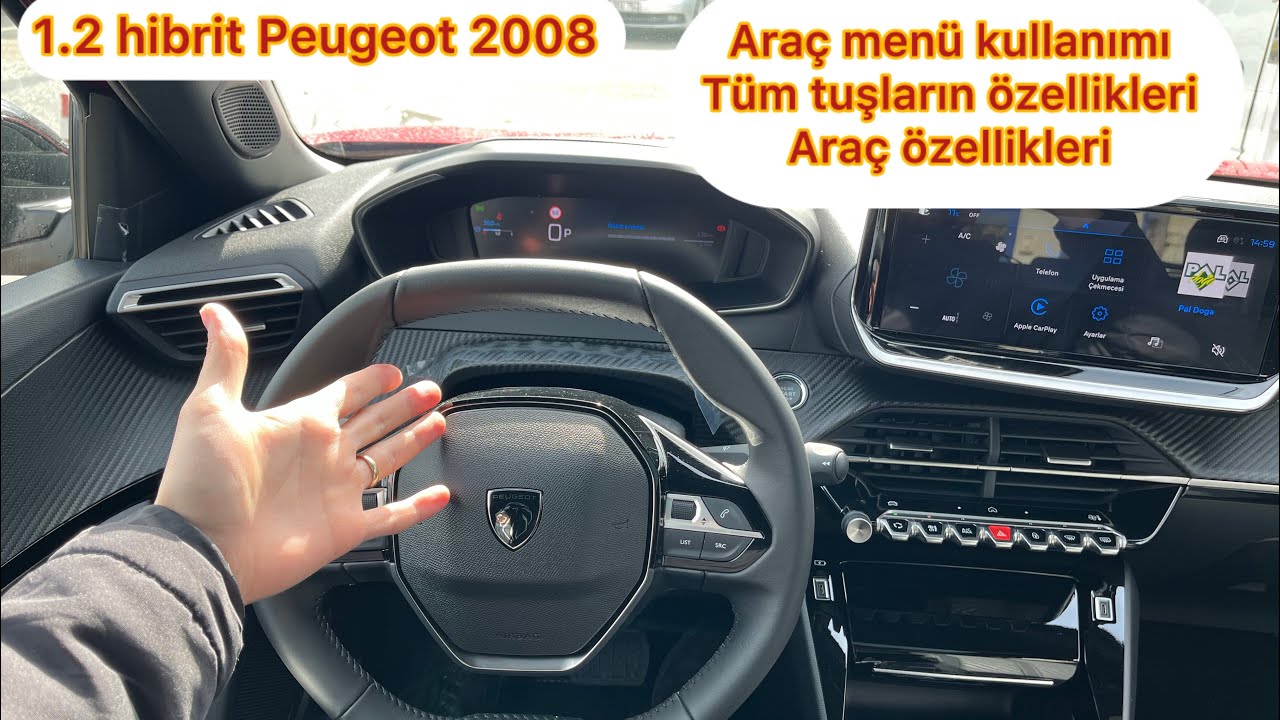 ARAÇ İÇİ ÖZELLİK İNCELEME / Peugeot 2008 1.2 hibrit 