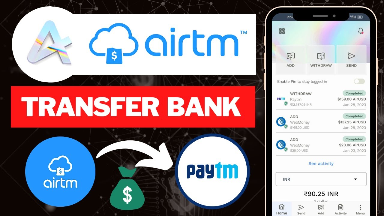 Airtm Bank Transfer 2023 | Airtm Withdraw | Airtel withdrawal Paytm 2023 | Airtel to Paytm transfer