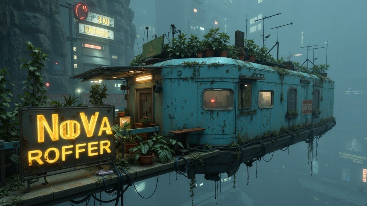 Cyberpunk Lofi Ambience | Japanese Retro Vibes for Focus & Background Music
