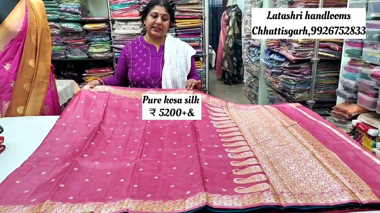 Pure kosa silk sarees from Chattisgarh @latashri
