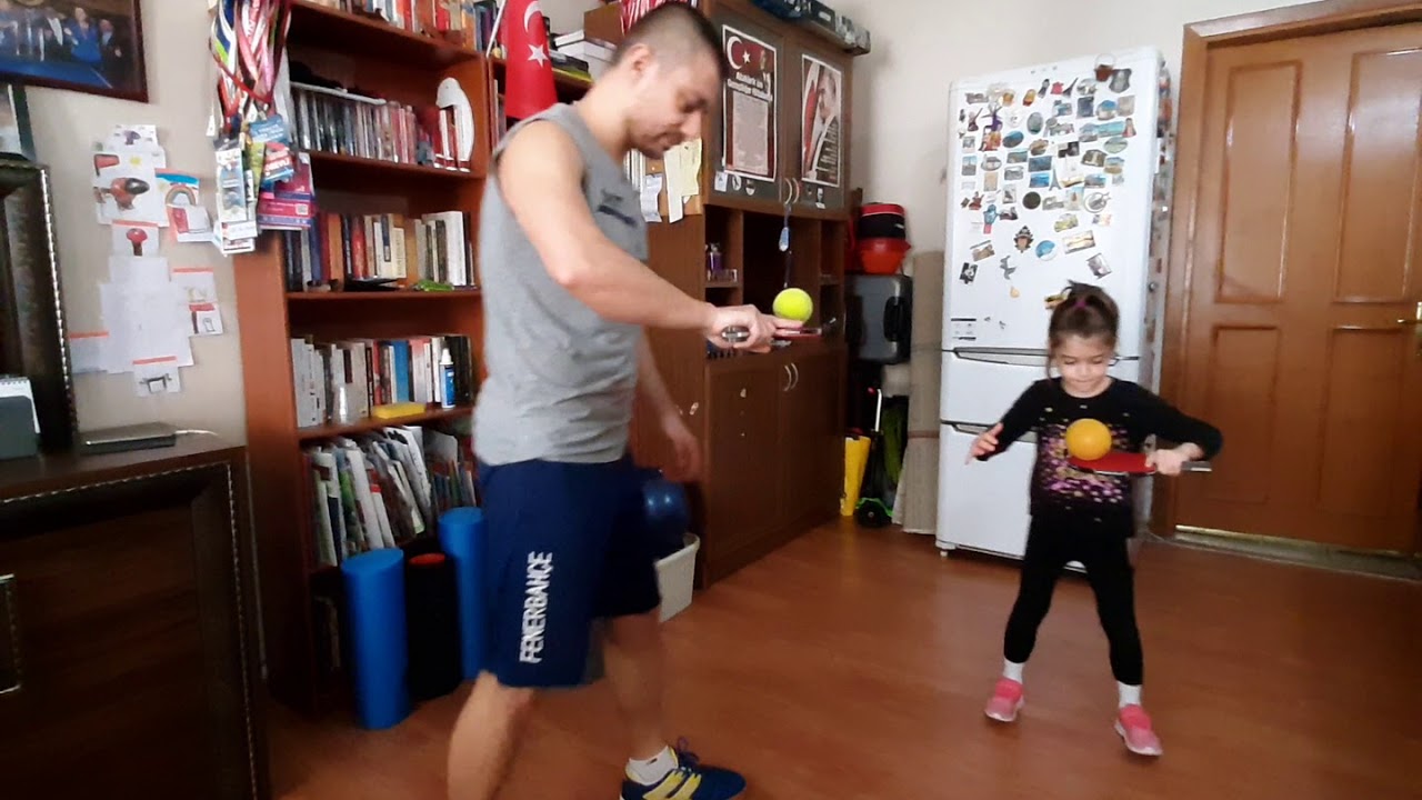 Evde Masa Tenisi Eğitimi / Temel Çalışmalar / Ders 2