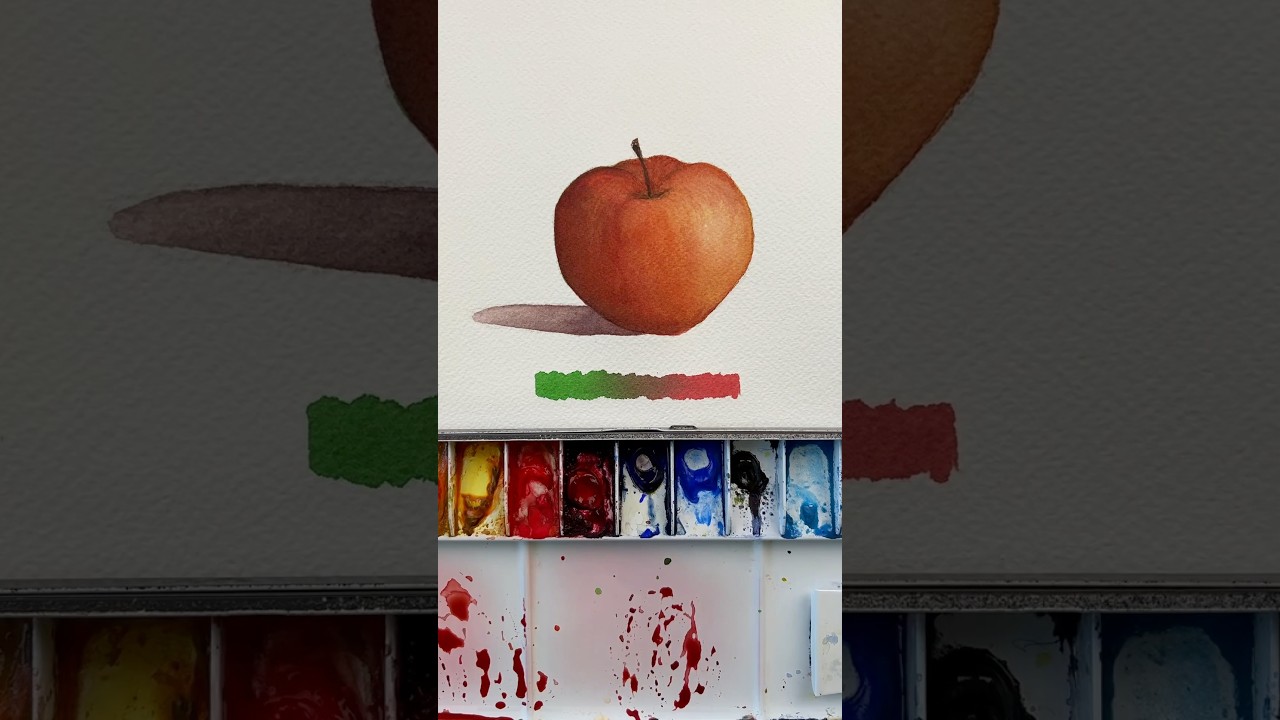 Die perfekte Schattenfarbe #Aquarellmalerei #Aquarelltutorial #Aquarellkunst #Aquarell