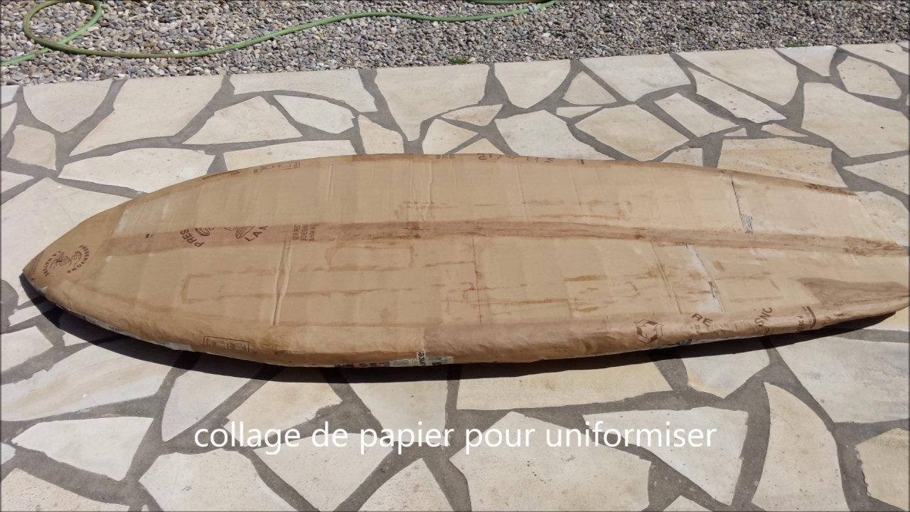 construction d un stand up paddle surf en carton
