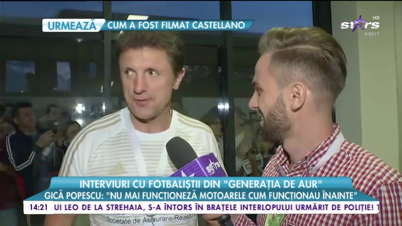 Interviuri cu fotbaliștii din Generația de Aur