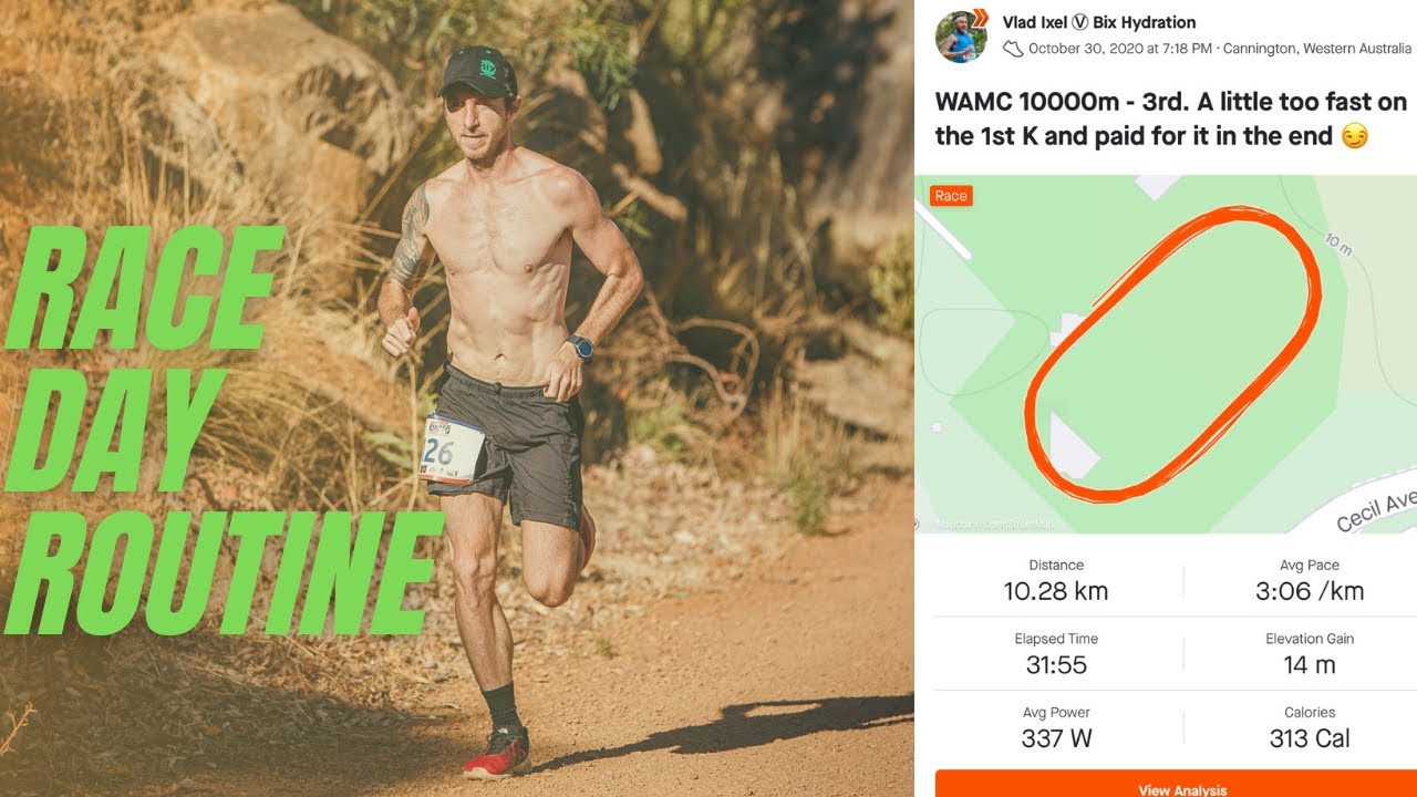 HOW DOES RACE DAY LOOK? pre race routine plus race day nutrition