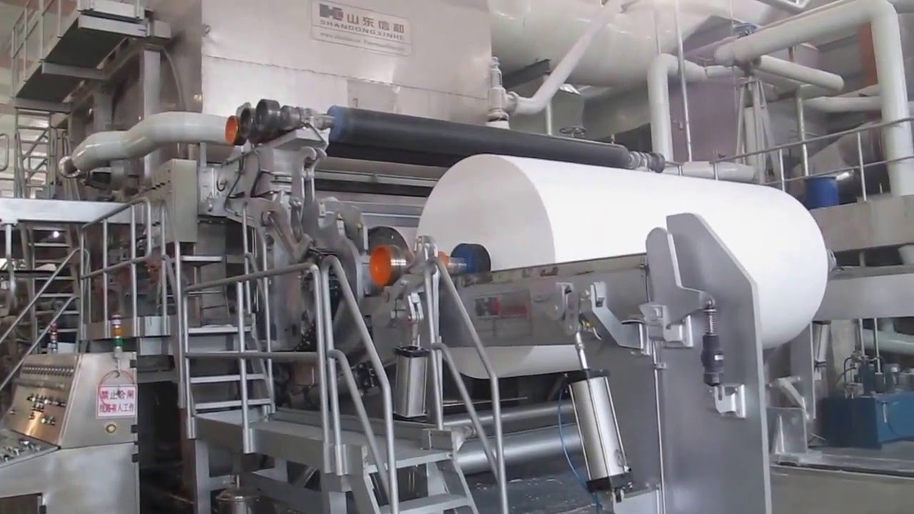 High Speed Crescent Former Tissue Machine by Xinhe