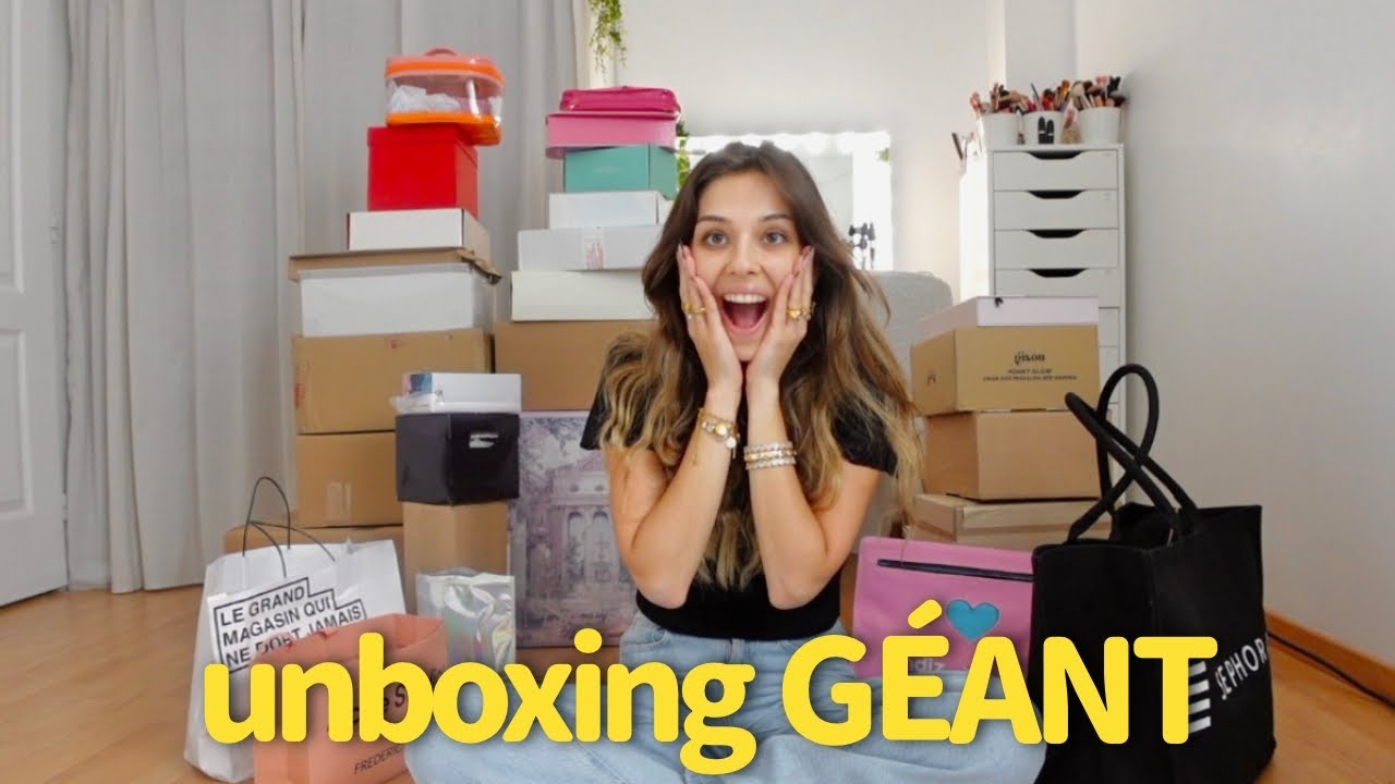 UNBOXING GÉANT (makeup, bijoux, skincare..)