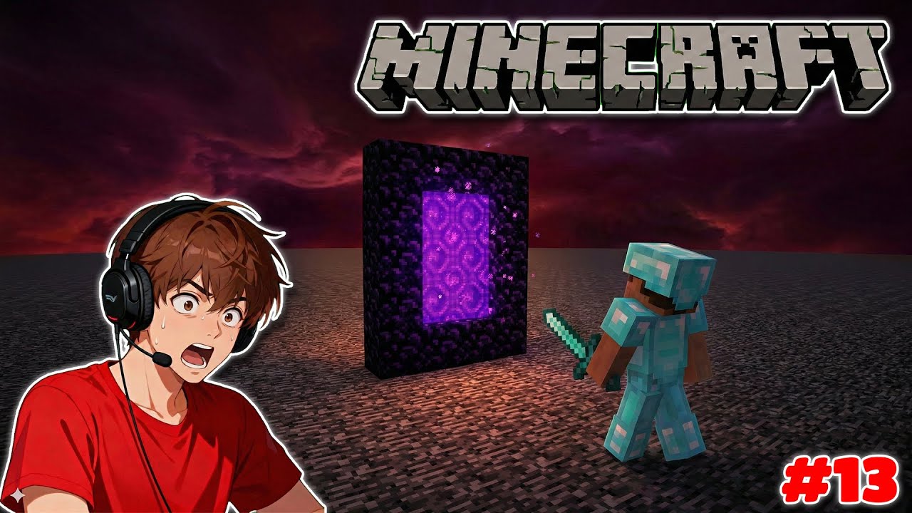 I FINALLY REACHED THE TOP OF THE NETHER ROOF | MINECRAFT GAMEPLAY #13