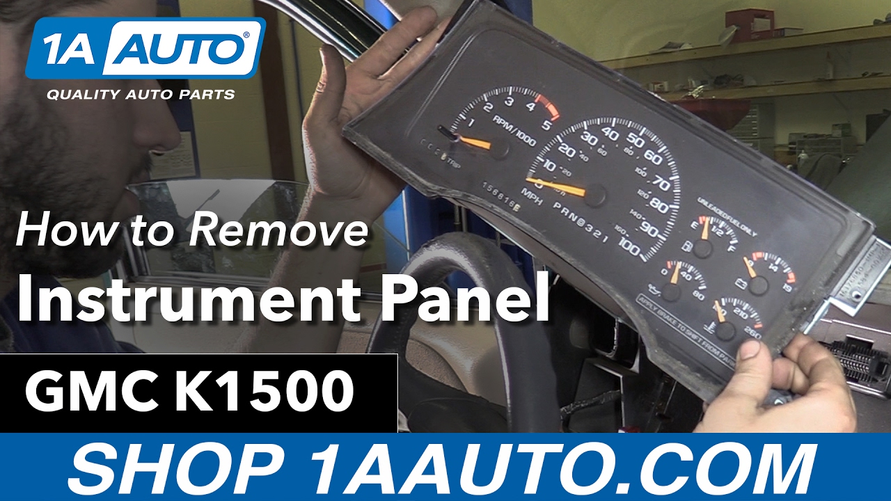 How to Replace Instrument Panel 88-98 GMC K1500
