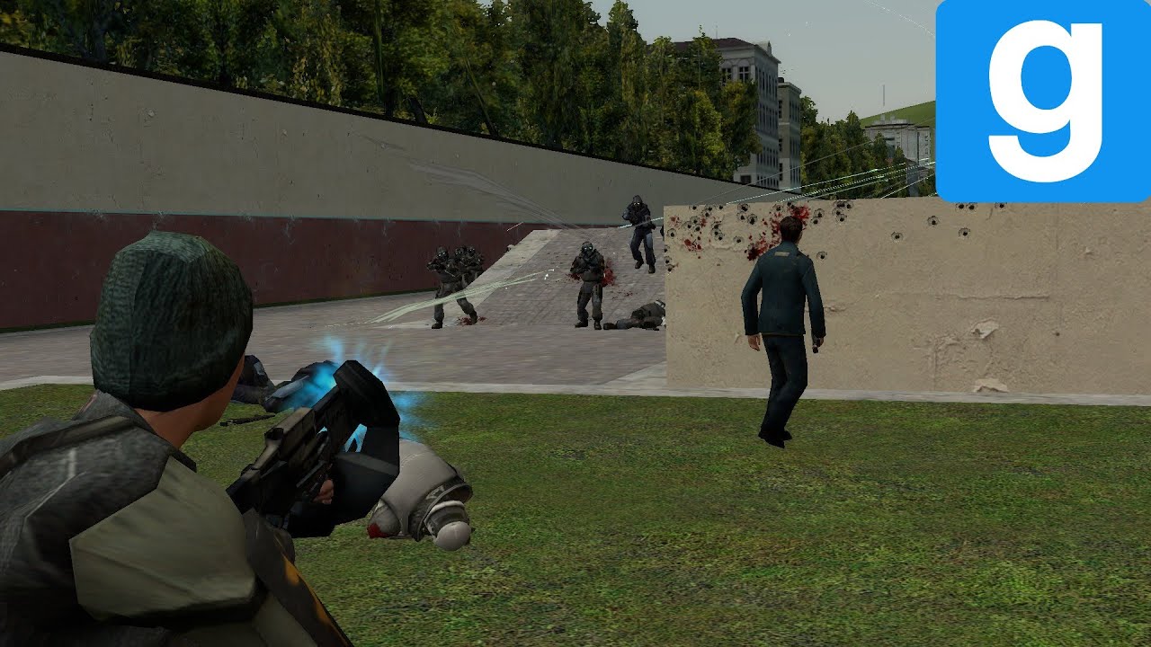 (GMOD) COMBINE VS REBELS NPC BATTLE (HALF LIFE 2)