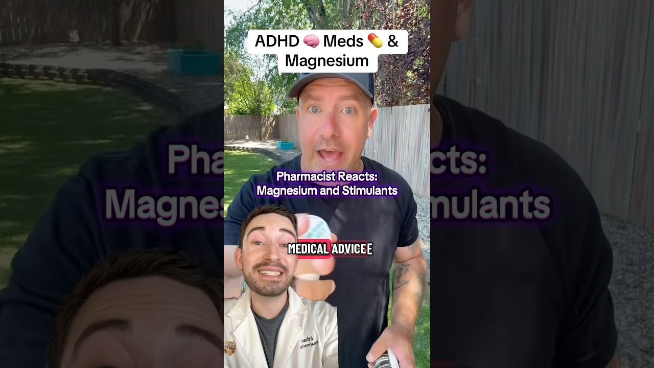 You may not need magnesium with stimulants 🚫 Clearing up the misinformation #adhd #pharmacy