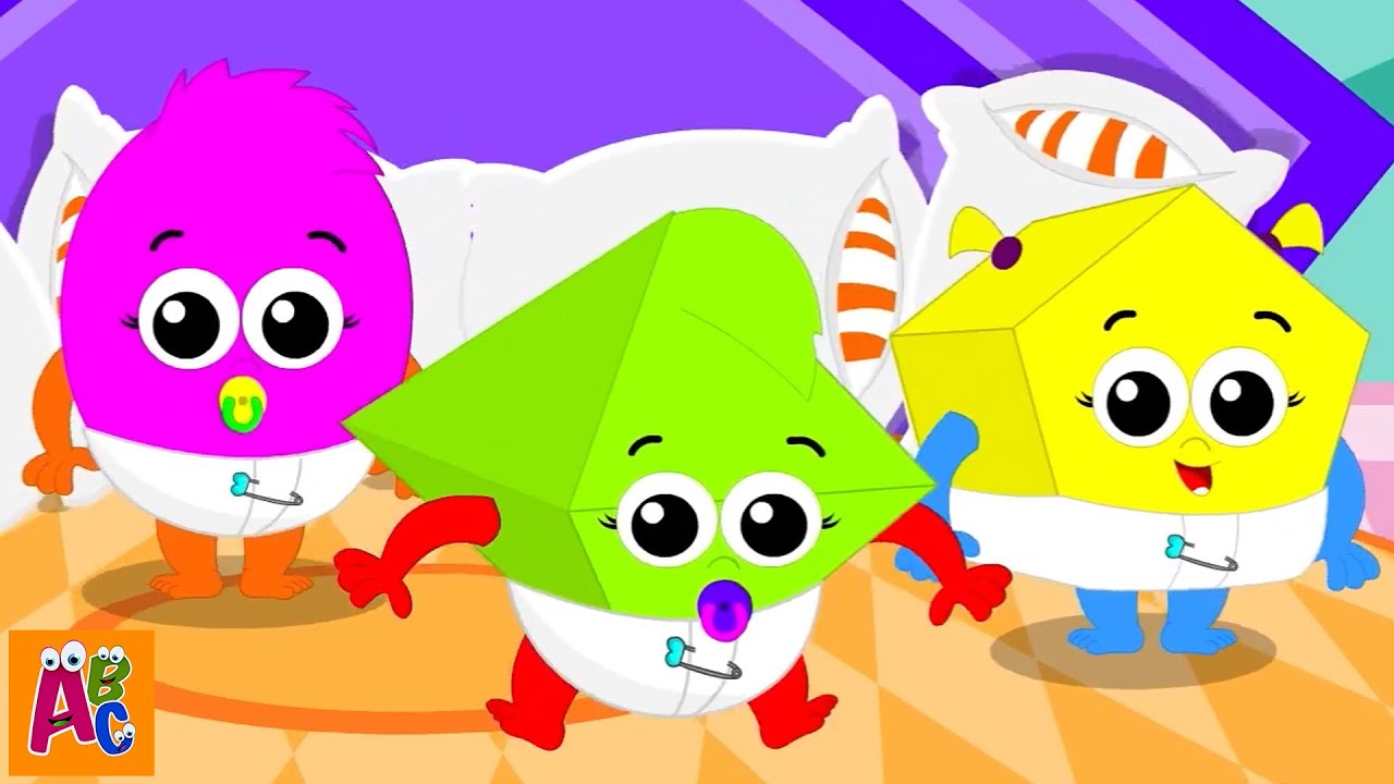 F&uuml;nf kleine Babys Auf ein Bett springen und Mehr Vorschulreime f&uuml;r Kinder