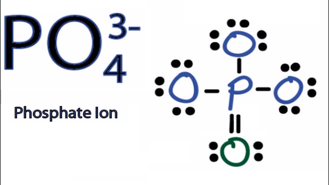 PO4 3- Lewis Structure: How to Draw the Lewis Structure for PO4 3-