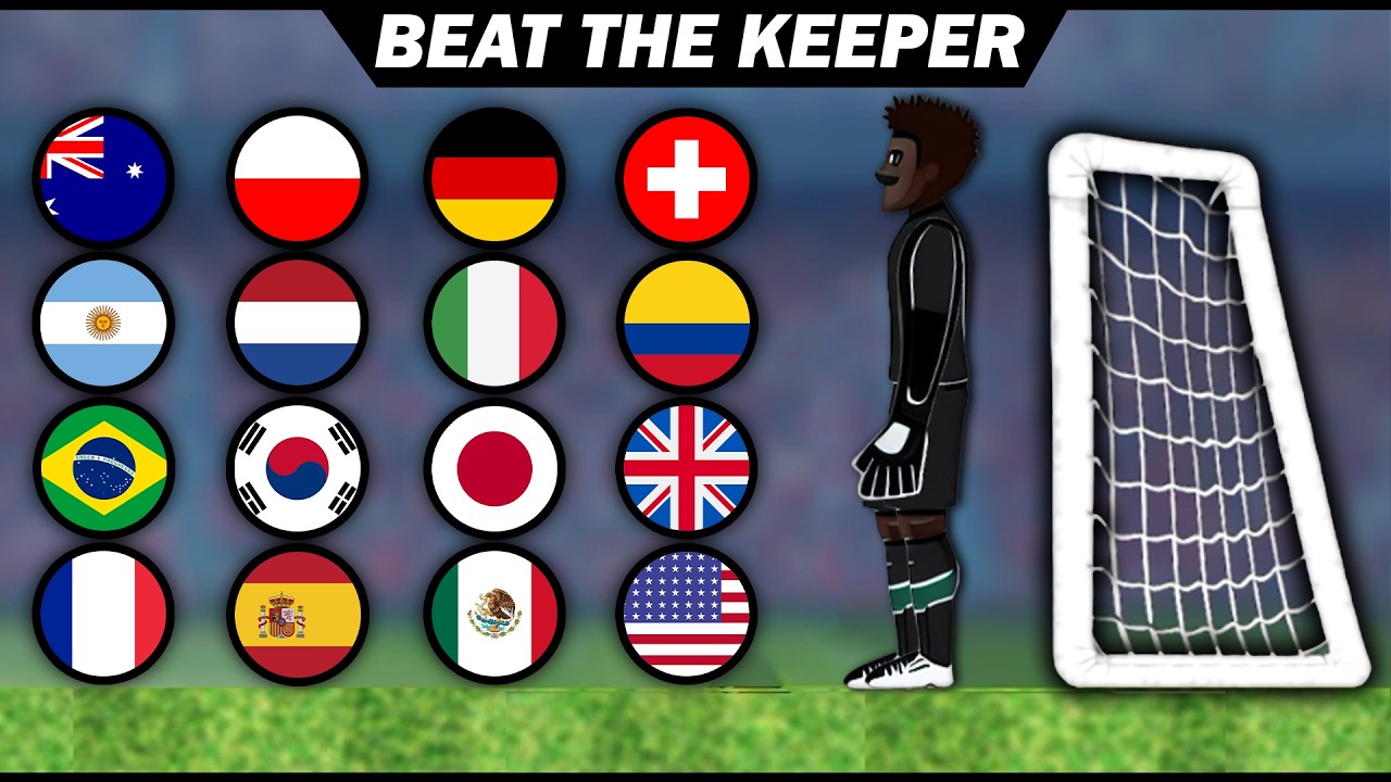 BEAT THE KEEPER | Marble Soccer Race Tournament