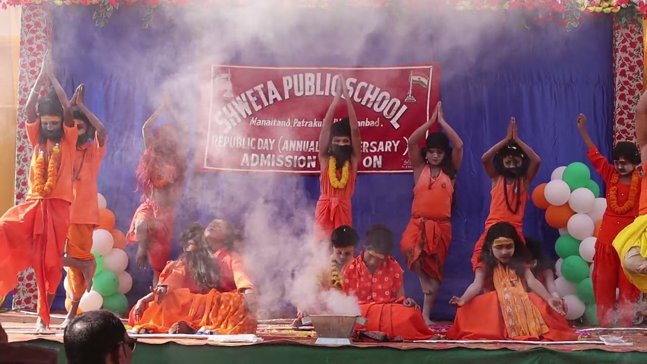 maha kumbh mela act dance at Shweta public School annual function