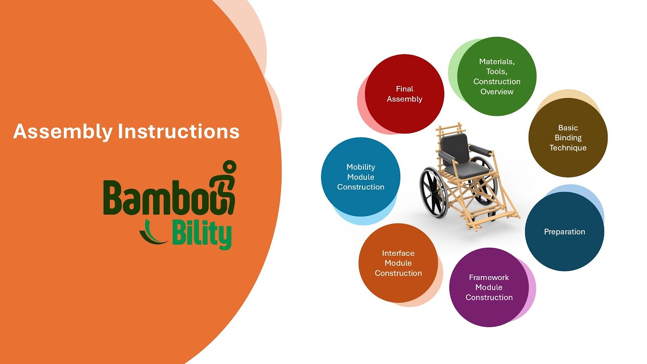 How to Build a Bamboo Wheel Chair - Assembly Instructions (BambooBility)