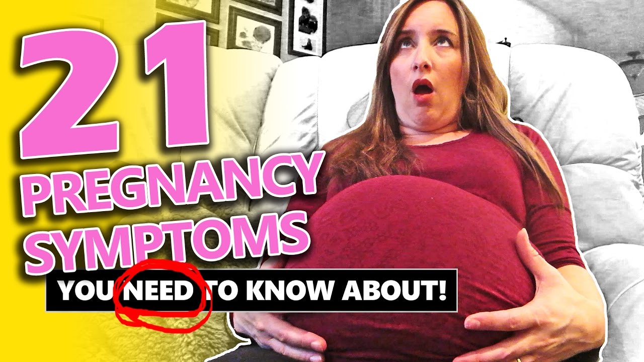 21 PREGNANCY SYMPTOMS YOU NEED TO KNOW ABOUT! (A Funny Look at pregnancy symptoms)