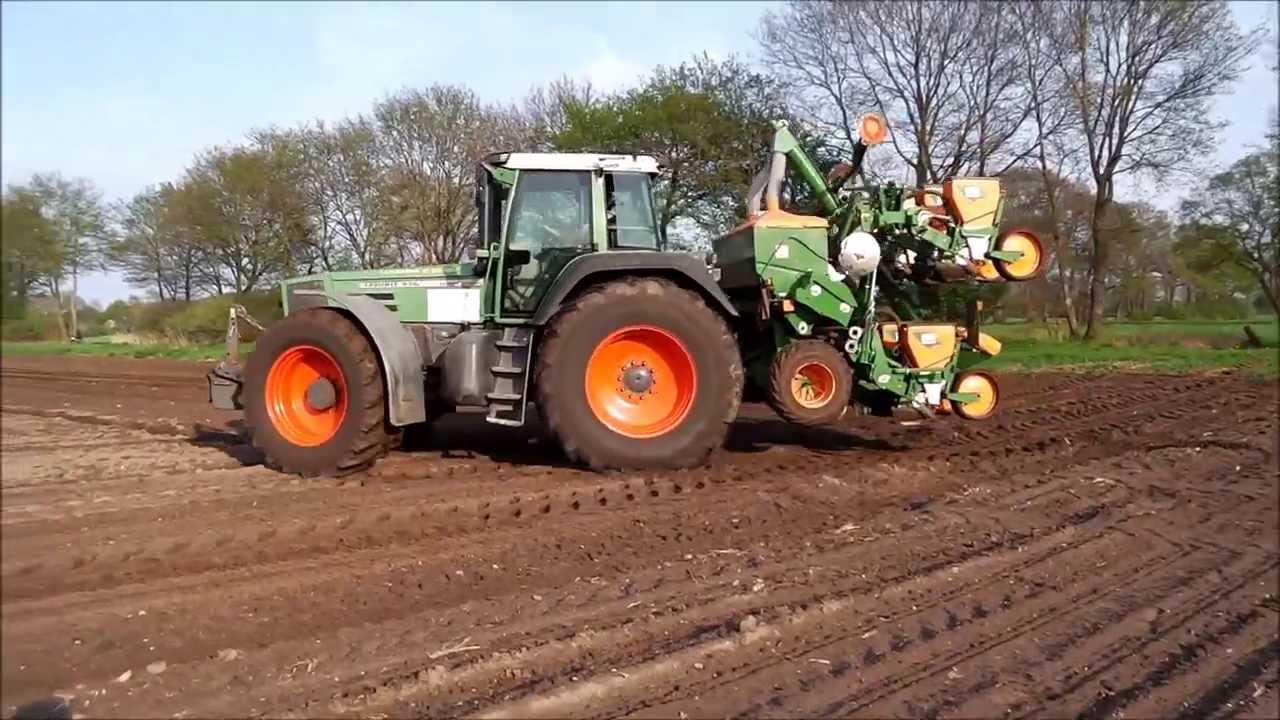 Fendt 926 mit Amazone legt Mais in Norddeutschland **Full HD**