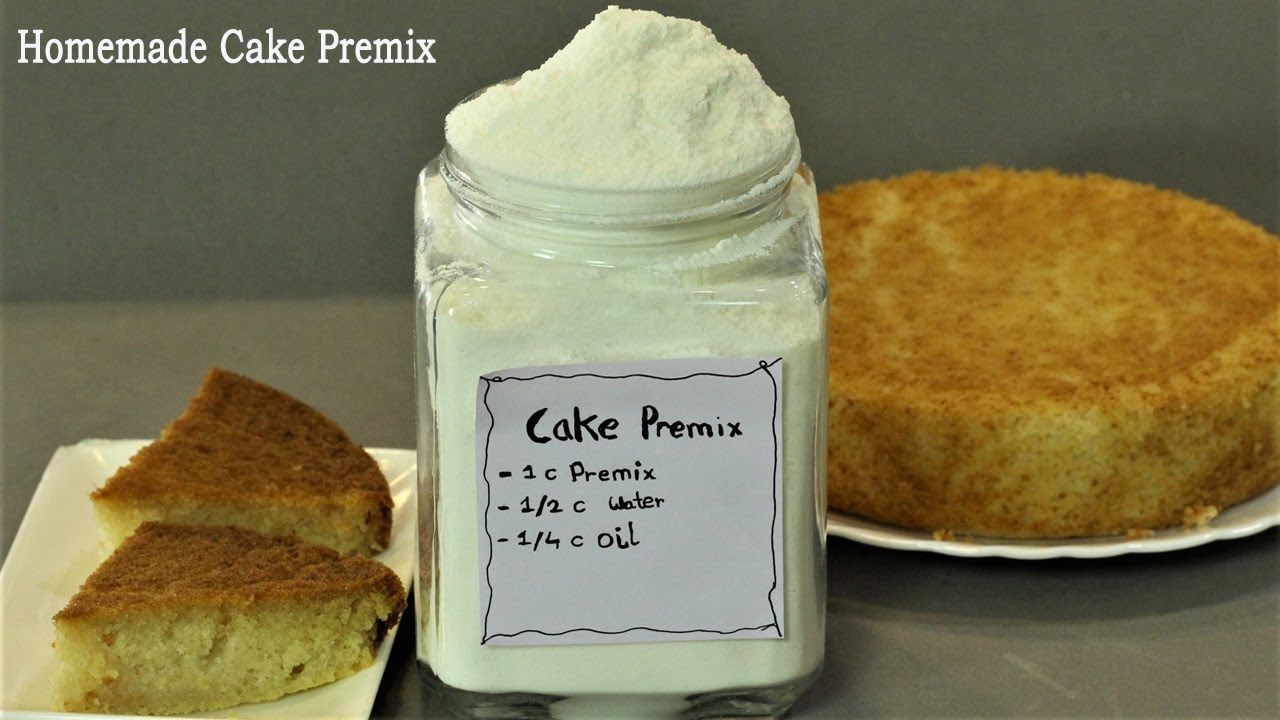 घरच्या घरी बनवा परफेक्ट बेकरी स्टाईल केक प्रिमिक्स | Easy Cake Premix with GMS | MadhurasRecipe
