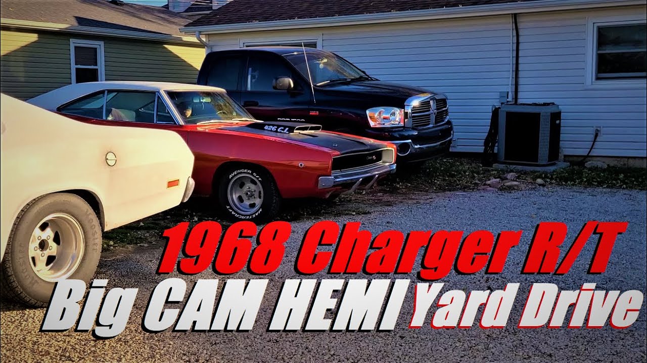 Dad's 1968 Charger R/T BIG CAM 426 Hemi Yard Drive