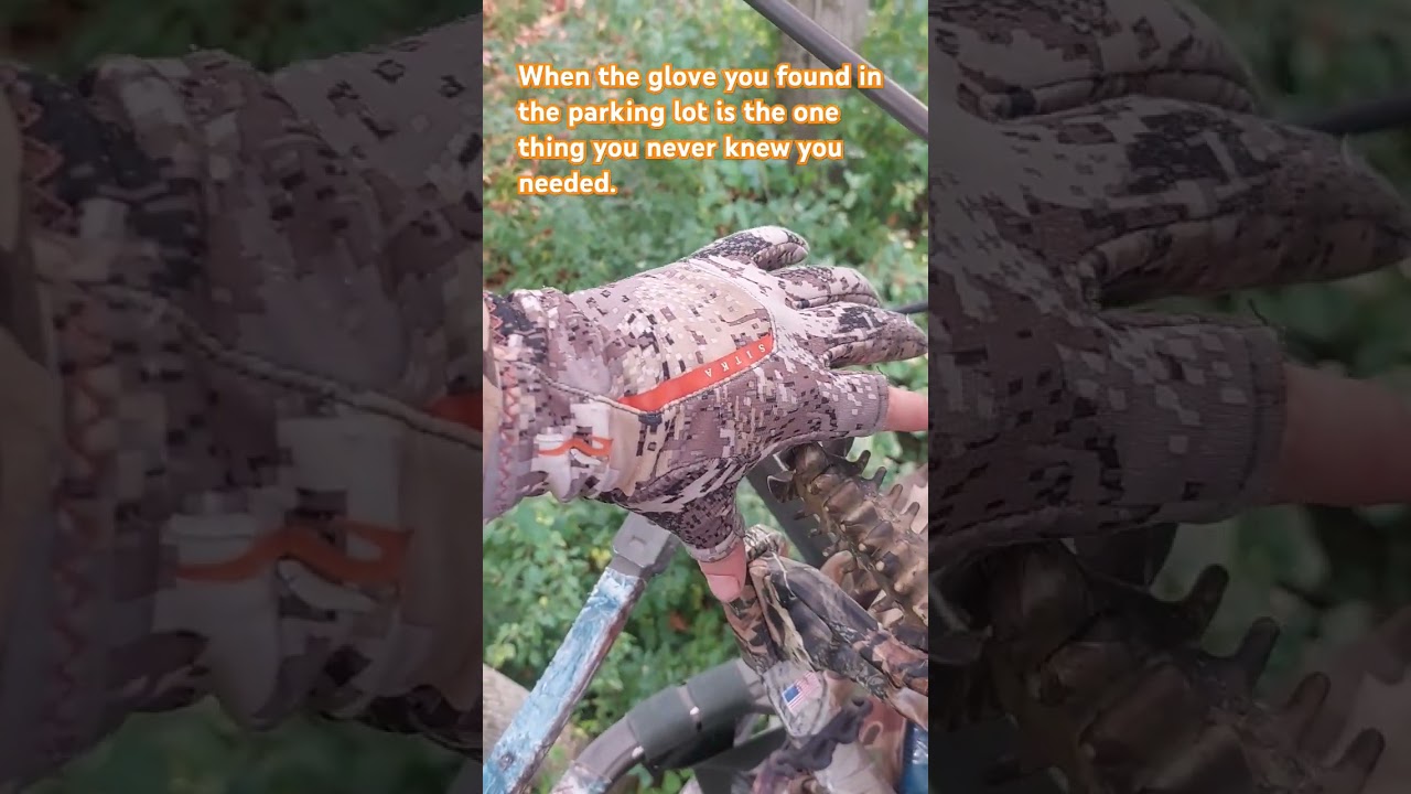Expensive glove for no reason #outdoorwear #hunting #treestand #camo #expensive