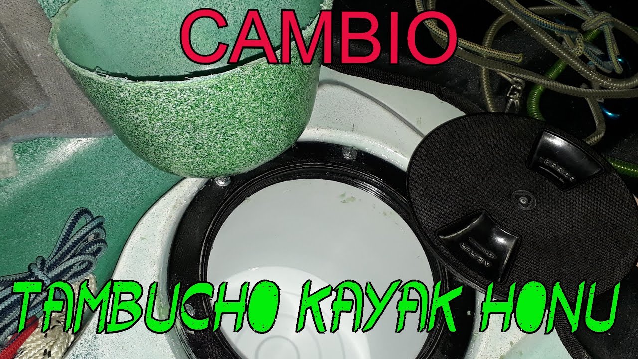 TAMBUCHO CENTRAL KAYAK HONU de SIT ON TOP. REEMPLAZO POR UN TARRO PLASTICO DE ENDUIDO 🐠 BRICO KAYAK