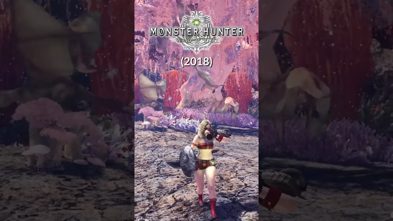 Evolution of Potion Drinking in Every Monster Hunter Gen #monsterhunter #gaming