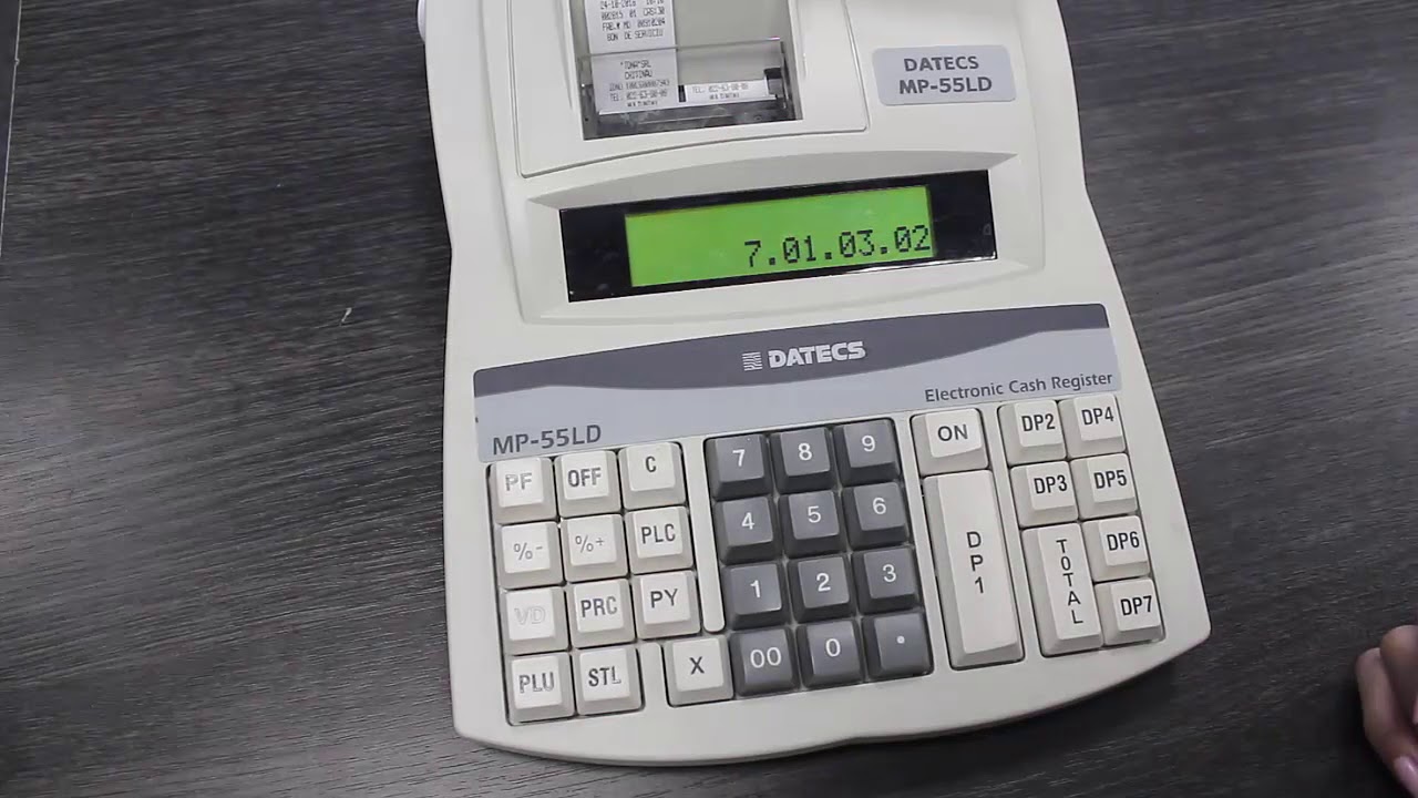 Modificare oră mașină de casă și control Model Datecs MP 55LD