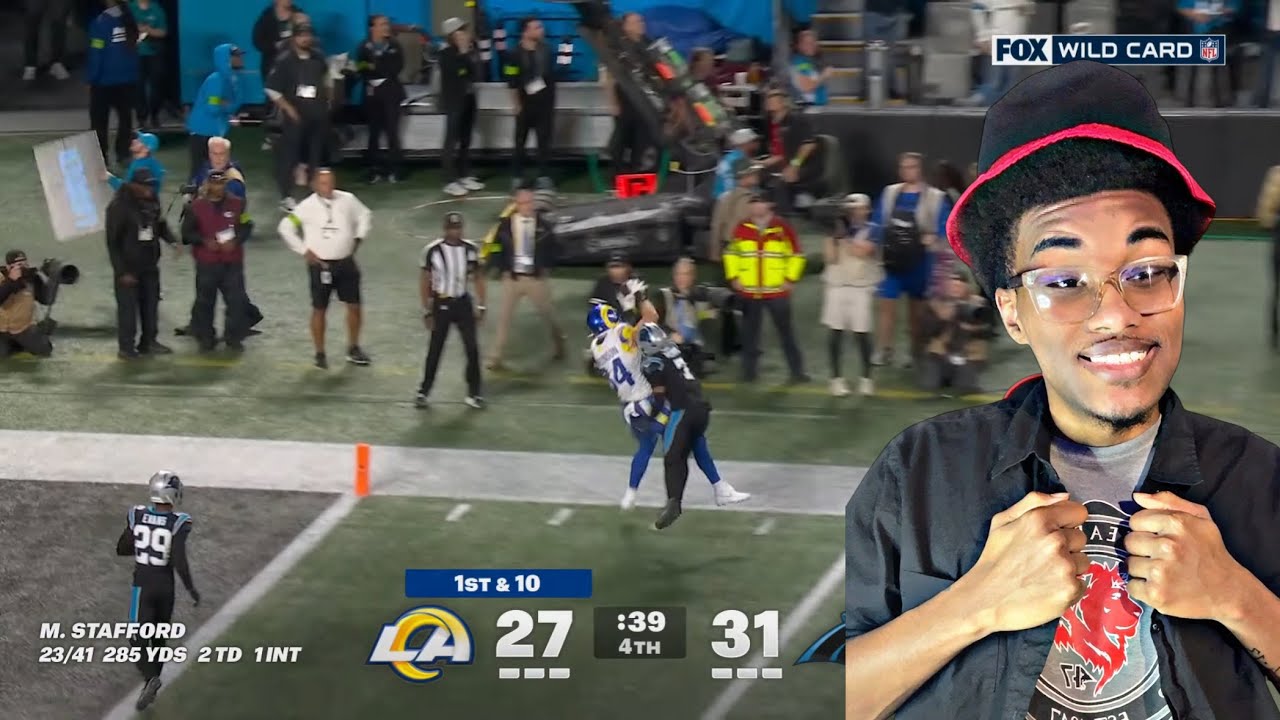 Los Angeles Rams vs. Carolina Panthers reaction | NFL 2025 Season Wild Card