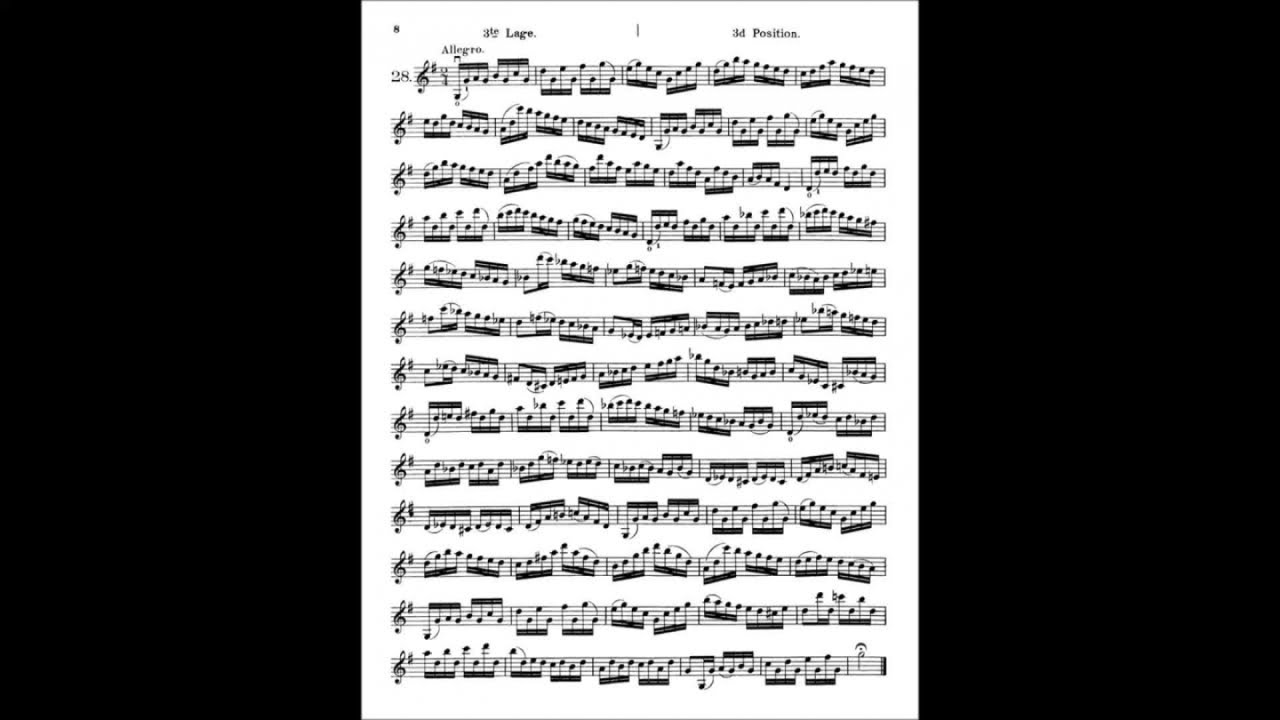 Hans Sitt - Studio n. 28 op. 32 (didattica violino)