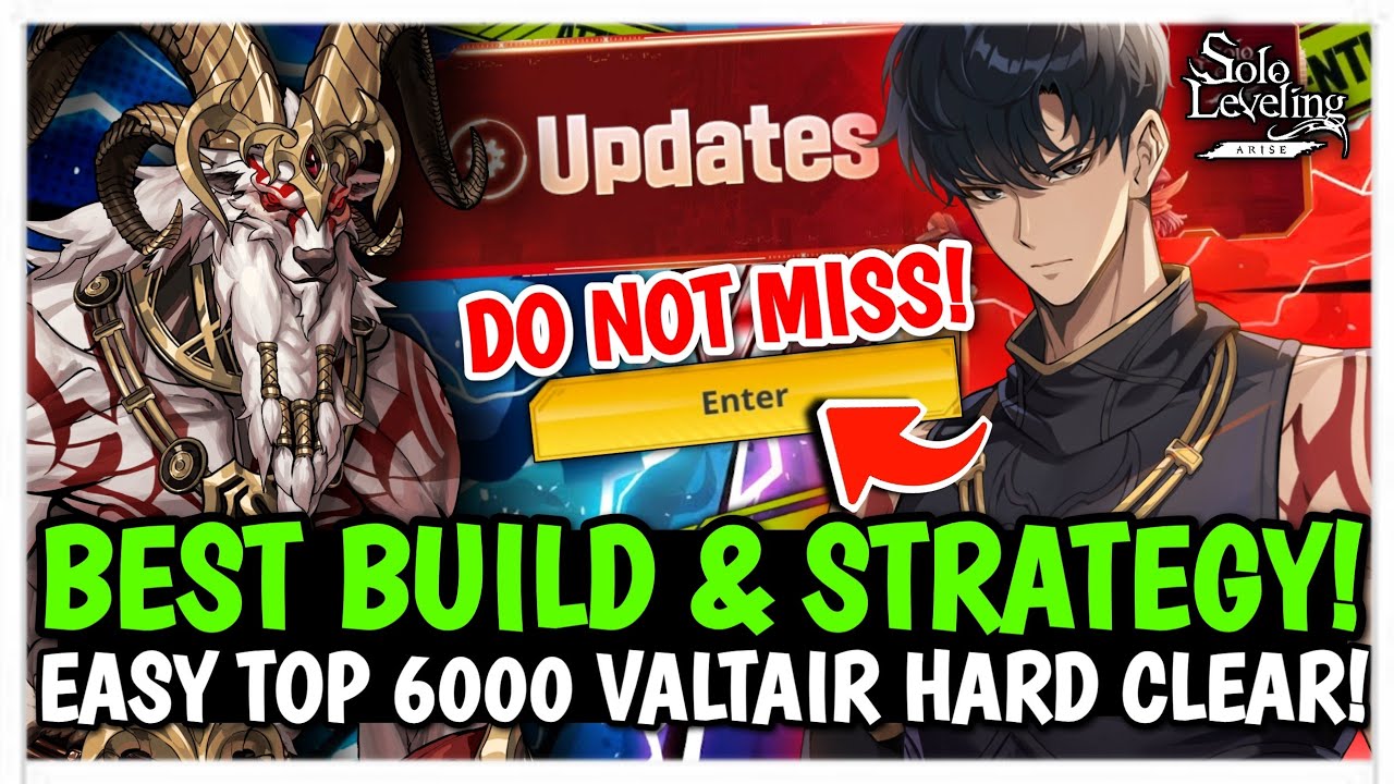 GET WOBL HARD VALTAIR LIMITED OUTFIT USING THESE ULTIMATE BUILDS & STRATEGY - Solo Leveling: Arise