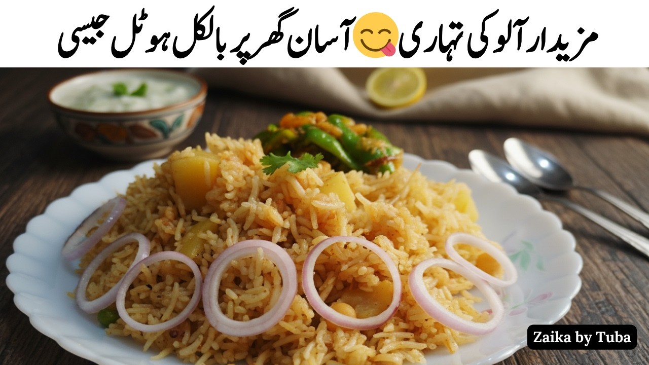 Aalu Ki Tahri Kaise Banaen | Easy & Flavorful One Pot Rice Recipe