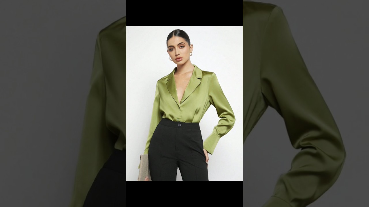 Moda Camisas De Seda Elegantes #moda#outfit#fashion#look#mujeres#bonita#style#ropa#chica#estilo