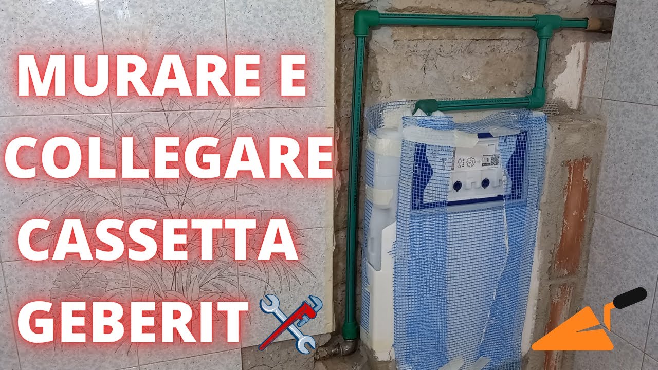 Installazione cassetta scarico a parete Geberit
