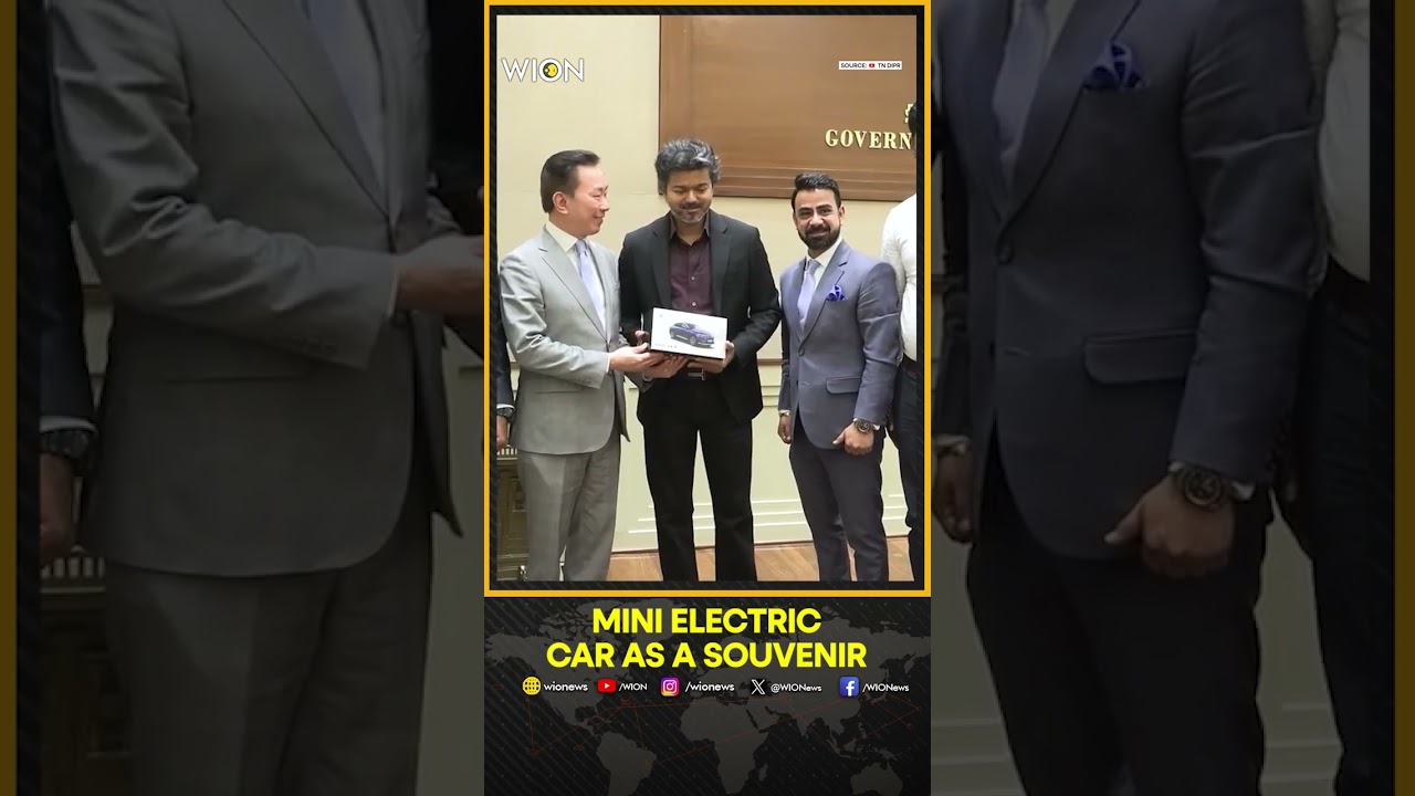 Tamil Nadu CM Joseph Vijay's Adorable Reaction To Mini EV Car Gift From VinFast Goes Viral |Short