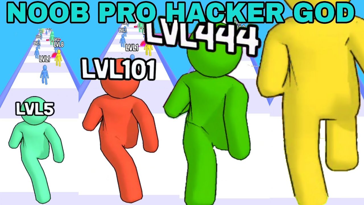 Level Up Man in NOOB VS PRO VS HACKER VS GOD  @playgame24dia