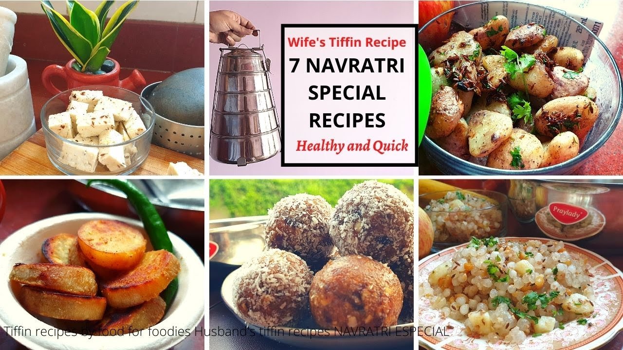7 Healthy Navratri Special Tiffin recipes | NO FRY | NO POTATO | HEALTHY AND TASTY Food For Foodies