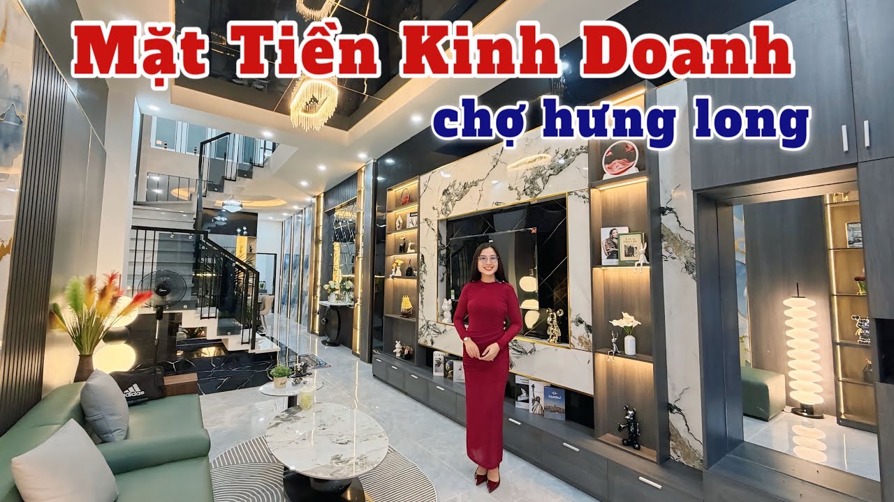 CHẠM TAY ĐẾN MƠ ƯỚC TRONG ĐỜI VỚI CĂN NHÀ SANG XỊN GẦN CHỢ HƯNG LONG😮Nhà 128m2 tặng nội thất