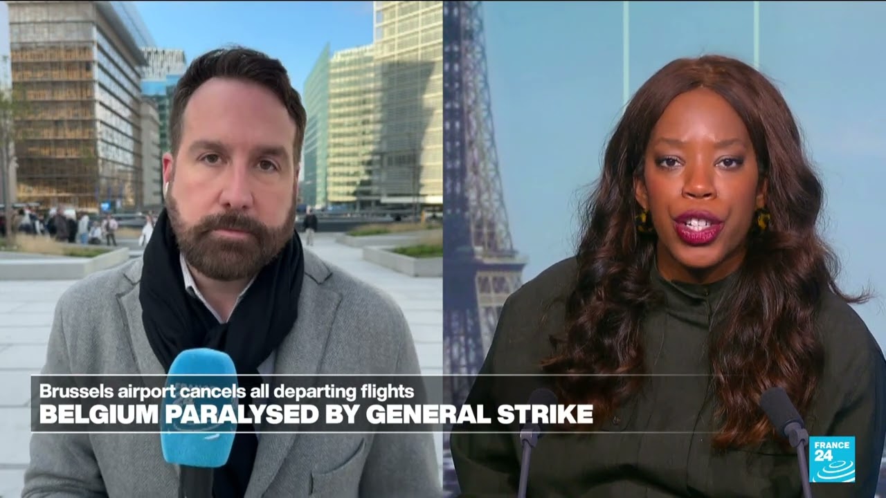 National strike in Belgium protests austerity measures
