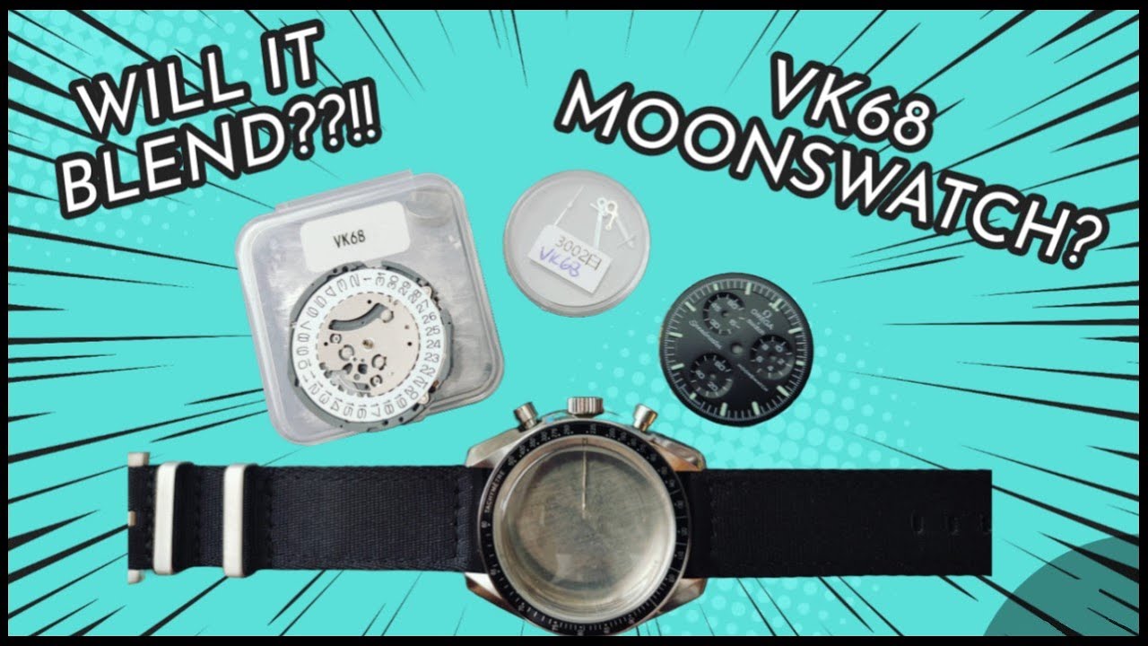 Let's see if we can fit a MoonSwatch dial on a Seiko VK68 movement?!