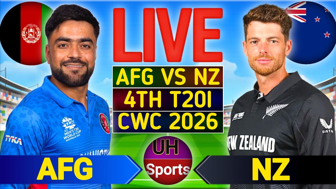 🔴LIVE : New Zealand vs Afghanistan, Match 4 | Live Cricket match Today | NZ vs AFG Live Match Scores