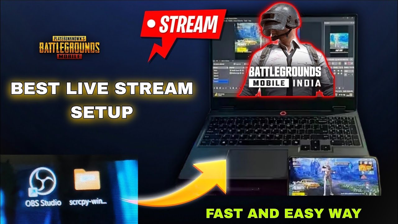 HOW TO LIVE STREAM BGMI ON YOUTUBE USING OBS STUDIO AND DOUWAN Laptop/Phone Livestream Setup