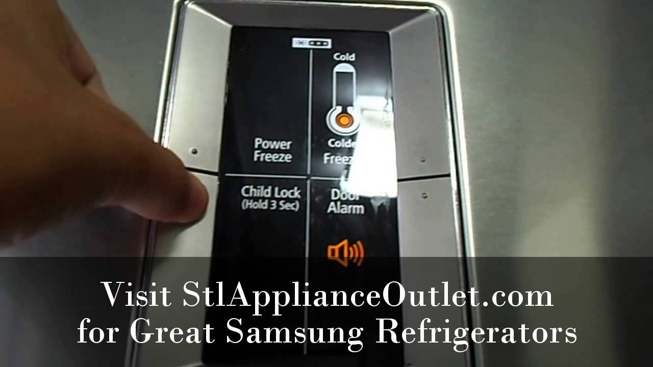 Samsung Refrigerators - Setting Child Lock - St. Louis Appliance Wholesalers  stlapplianceoutlet.com