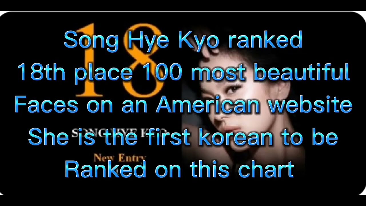 #Song Hye Kyo the first korean actreses to be ranked in 100 most beautiful faces #trending #korean