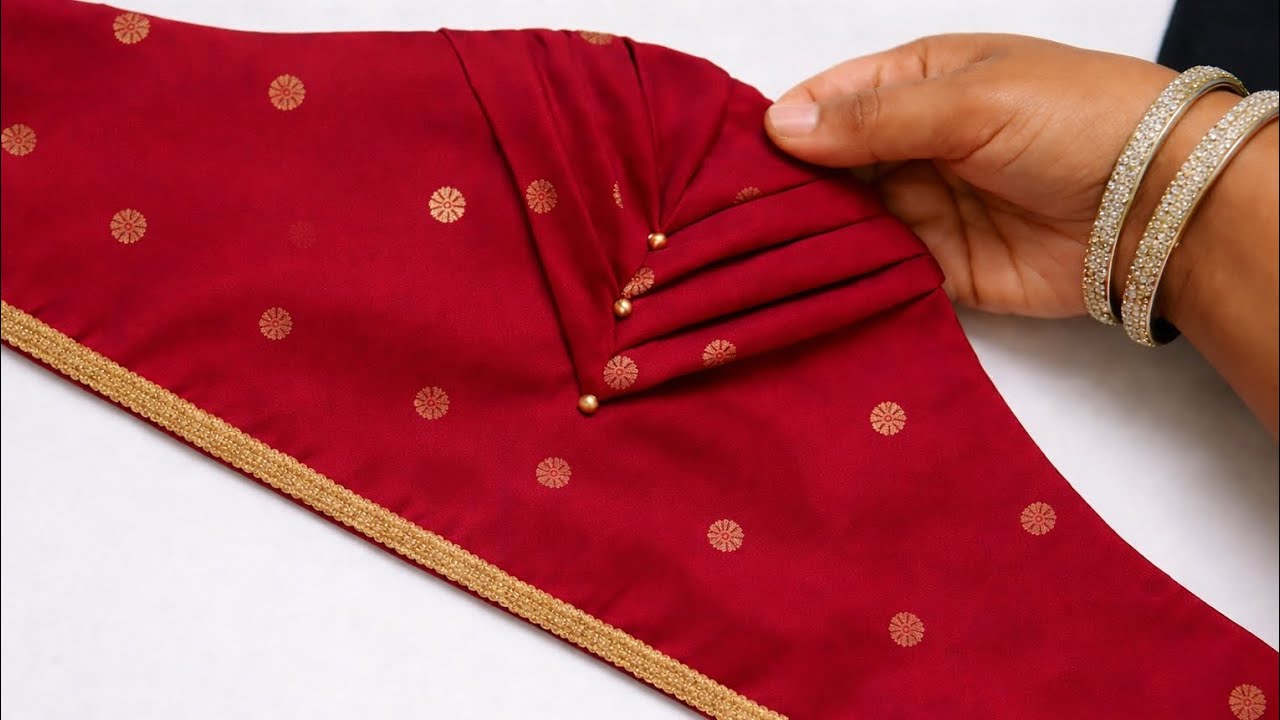 Beautiful Self Design Blouse Sleeve | Easy Cutting & Stitching for Beginners