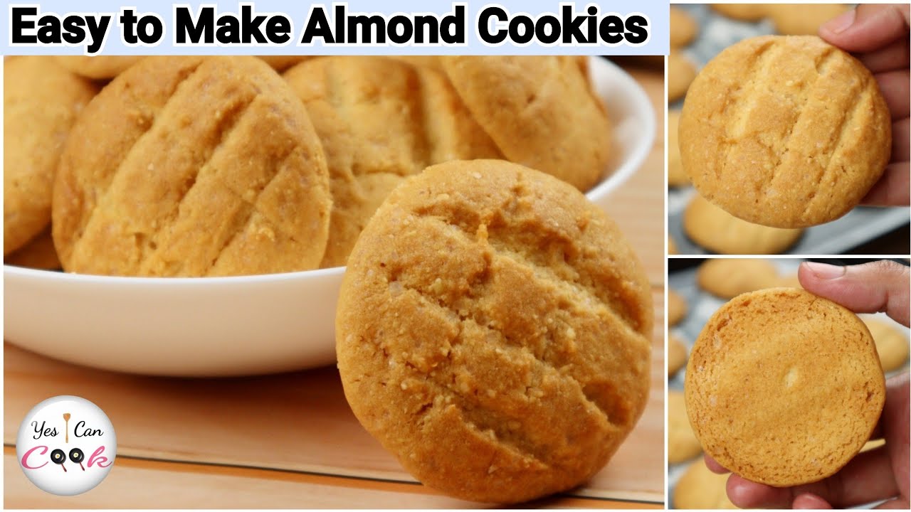 ALMOND COOKIES / Biscuits by (YES I CAN COOK)