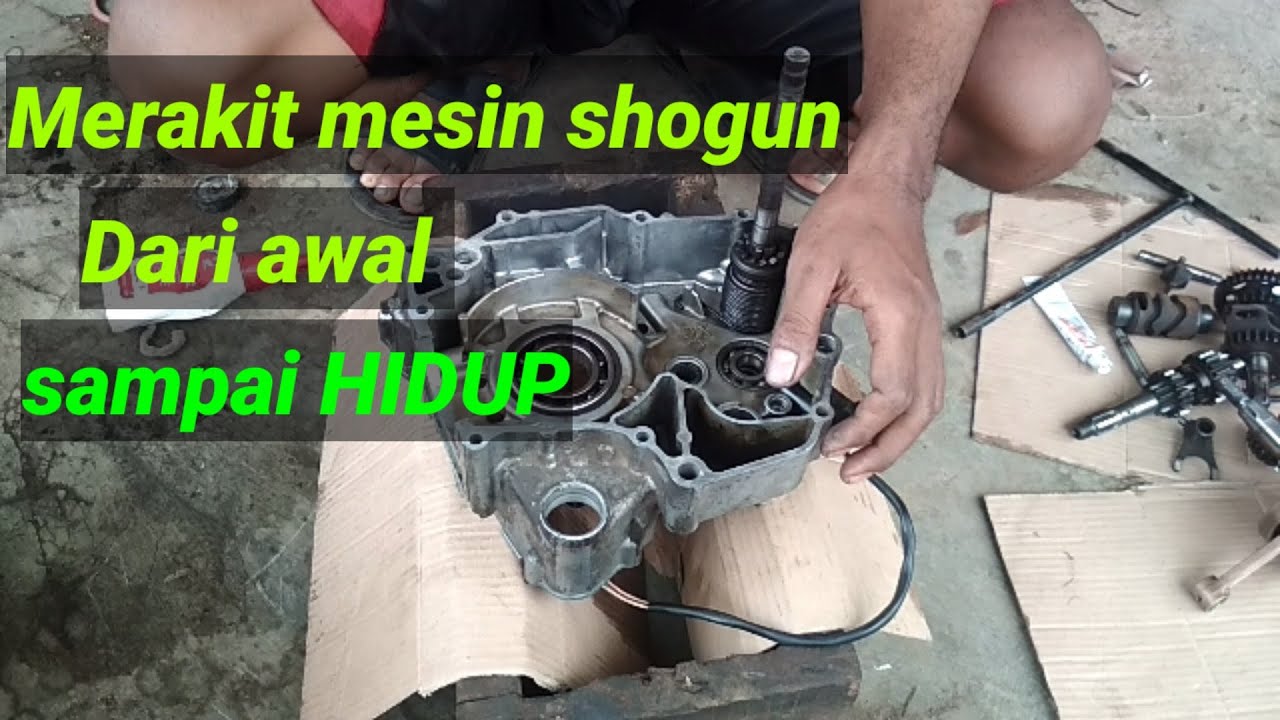 Merakit mesin shogun 125