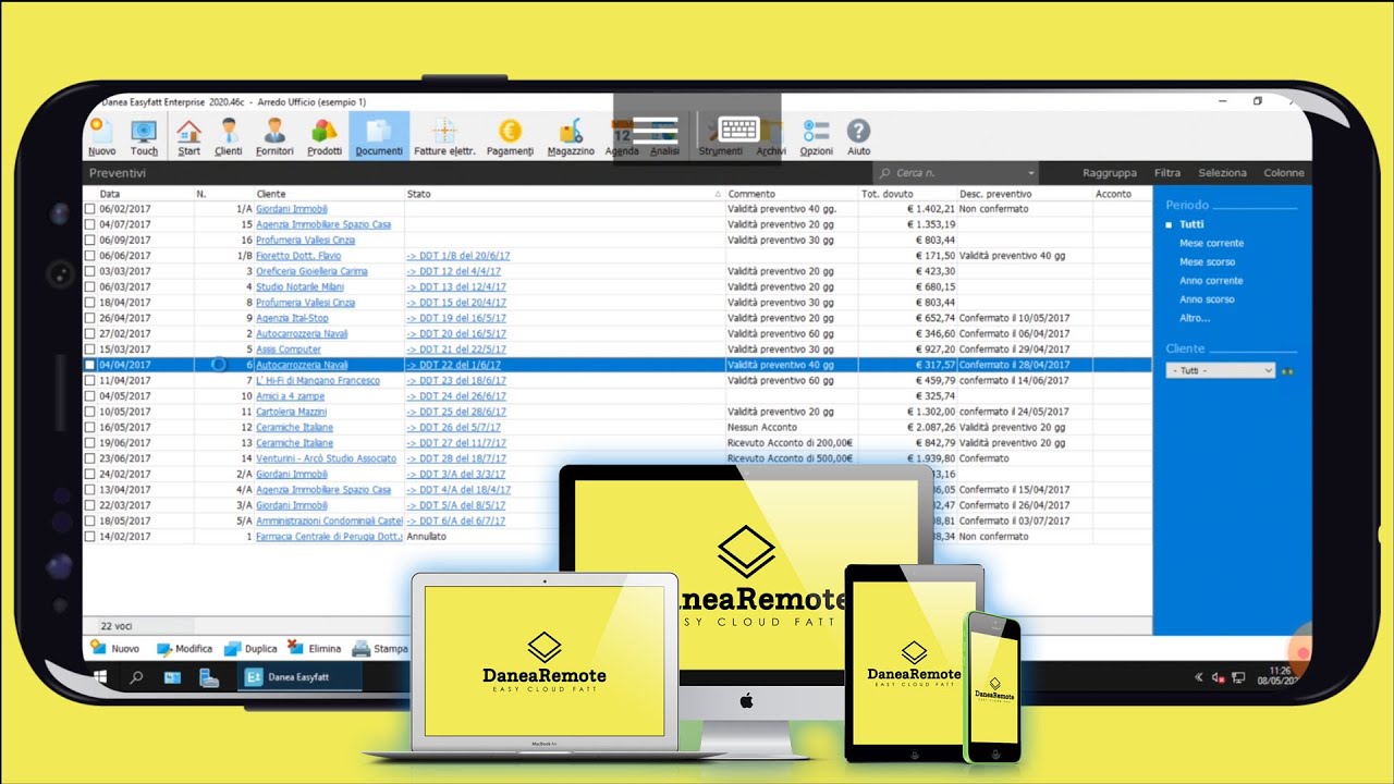 Come usare Danea Easyfatt™ in Cloud da Smartphone Tablet iPhone e iPad con CloudRemote™