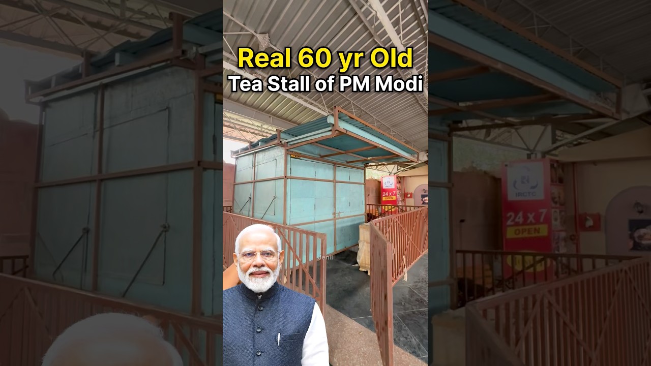 60yr Old Tea Stall of PM Modi 😍 #shorts